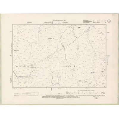 1899 Map of Perth and Clackmannan Sheet CXXVI.SE, 1901 Print