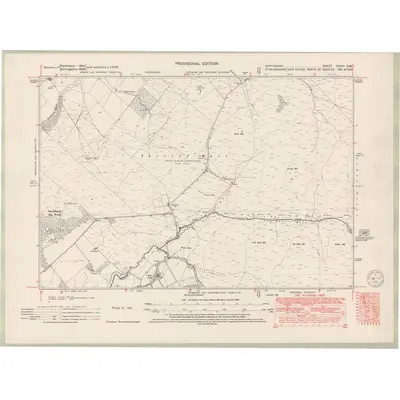 1948 Map of Perth and Clackmannan Sheet CXXVI.SW, 1950 Print