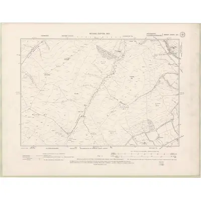 1899 Map of Perth and Clackmannan Sheet CXXVII.SE, 1901 Print