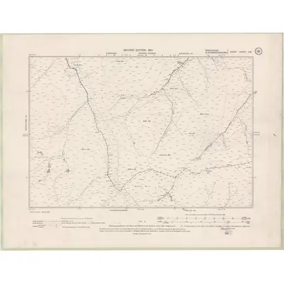 1899 Map of Perth and Clackmannan Sheet CXXVII.SW, 1901 Print
