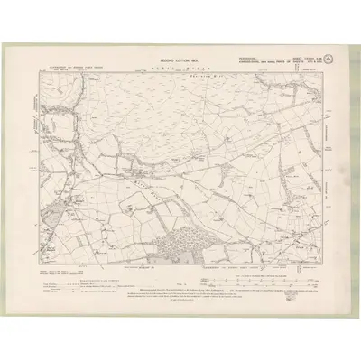 1899 Map of Perth and Clackmannan Sheet CXXVIII.SW, 1901 Print