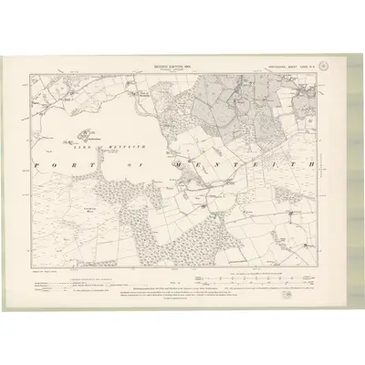 1899 Map of Perth and Clackmannan Sheet CXXX.NE, 1901 Print