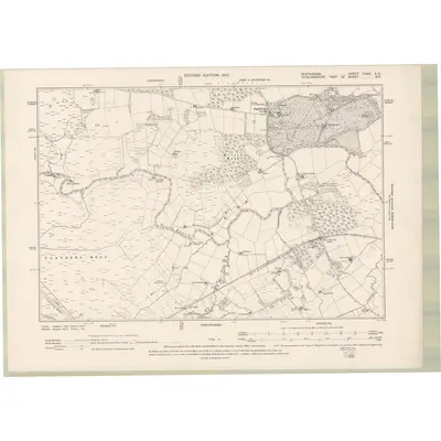 1899 Map of Perth and Clackmannan Sheet CXXX.SE, 1901 Print