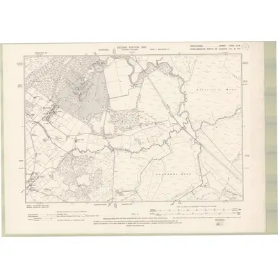 1898 Map of Perth and Clackmannan Sheet CXXX.SW, 1901 Print