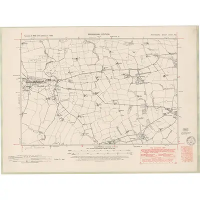 1948 Map of Perth and Clackmannan Sheet CXXXI.NE, 1951 Print