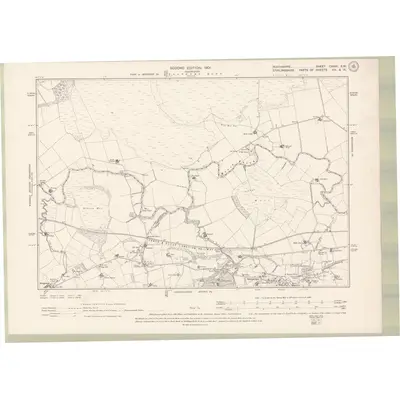1899 Map of Perth and Clackmannan Sheet CXXXI.SW, 1901 Print