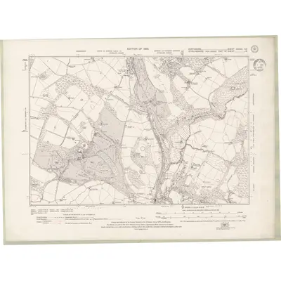 1930 Map of Perth and Clackmannan Sheet CXXXII.NE, 1933 Print