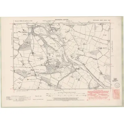 1948 Map of Perth and Clackmannan Sheet CXXXII.NW, 1950 Print