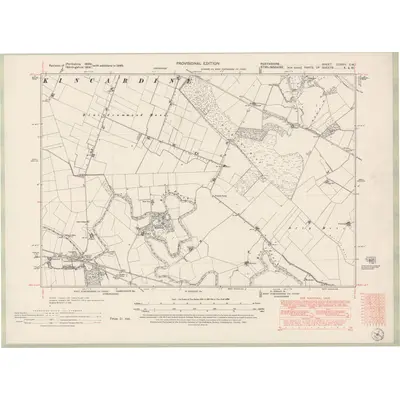 1948 Map of Perth and Clackmannan Sheet CXXXII.SW, 1951 Print