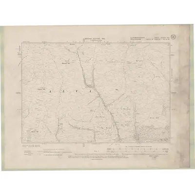 1899 Map of Perth and Clackmannan Sheet CXXXIII.NE, 1901 Print