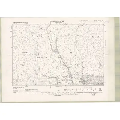 1899 Map of Perth and Clackmannan Sheet CXXXIII.NE, 1907 Print