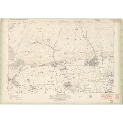 1947 Map of Perth and Clackmannan Sheet CXXXIII, 1950 Print