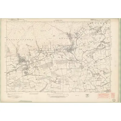 1948 Map of Perth and Clackmannan Sheet CXXXIV, 1951 Print