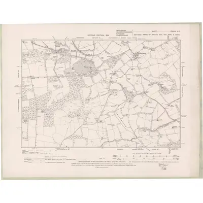 1899 Map of Perth and Clackmannan Sheet CXXXIV.SE, 1901 Print