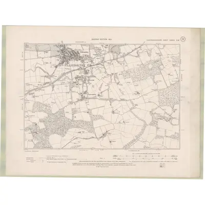 1898 Map of Perth and Clackmannan Sheet CXXXIV.SW, 1901 Print