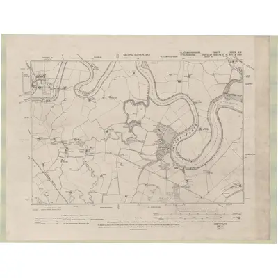 1899 Map of Perth and Clackmannan Sheet CXXXIX.NW, 1901 Print