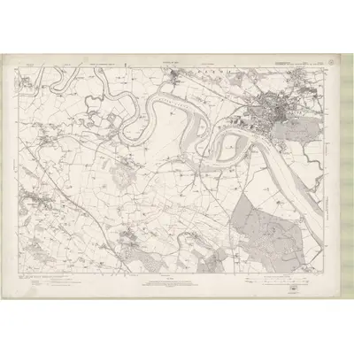 1920 Map of Perth and Clackmannan Sheet CXXXIX, 1924 Print