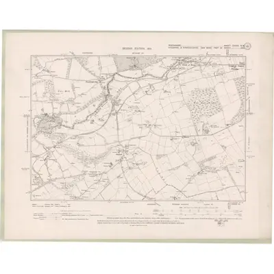 1899 Map of Perth and Clackmannan Sheet CXXXV.NW, 1901 Print