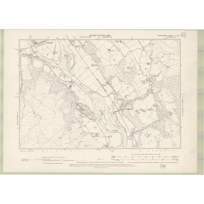 1899 Map of Perth and Clackmannan Sheet L.NE, 1900 Print