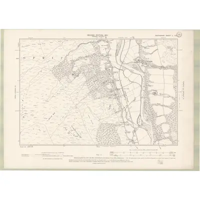 1899 Map of Perth and Clackmannan Sheet L.SE, 1901 Print