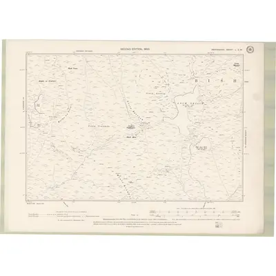 1899 Map of Perth and Clackmannan Sheet L.SW, 1900 Print