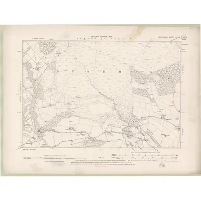 1899 Map of Perth and Clackmannan Sheet LI.SE, 1901 Print