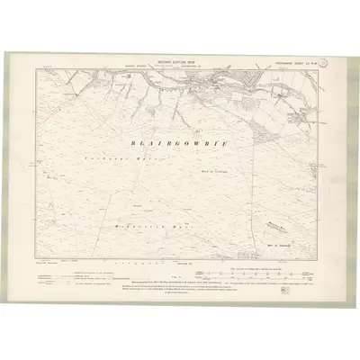 1899 Map of Perth and Clackmannan Sheet LII.NW, 1900 Print