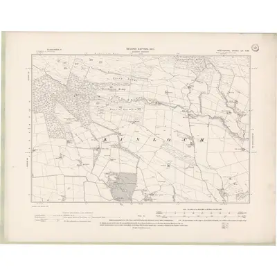1899 Map of Perth and Clackmannan Sheet LII.SW, 1901 Print
