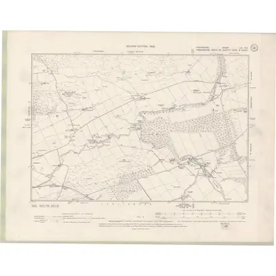 1898 Map of Perth and Clackmannan Sheet LIII.NE, 1902 Print