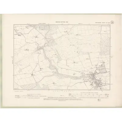 1898 Map of Perth and Clackmannan Sheet LIII.NW, 1901 Print