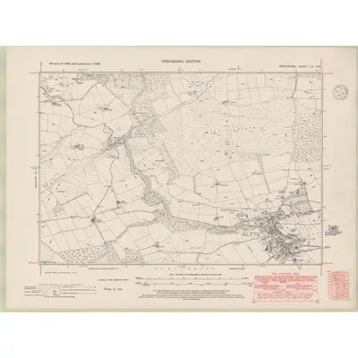 1938 Map of Perth and Clackmannan Sheet LIII.NW, 1948 Print