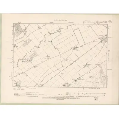 1898 Map of Perth and Clackmannan Sheet LIV.SW, 1902 Print