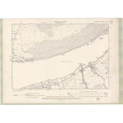 1898 Map of Perth and Clackmannan Sheet LIX.NW, 1900 Print