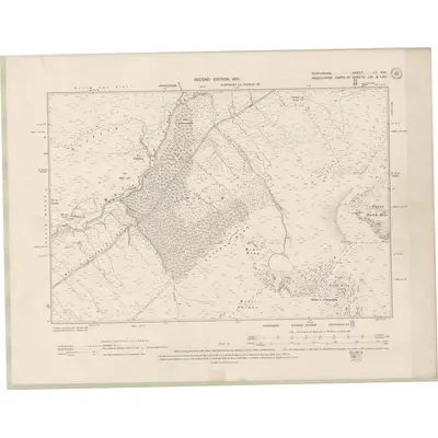 1898 Map of Perth and Clackmannan Sheet LV.NW, 1901 Print