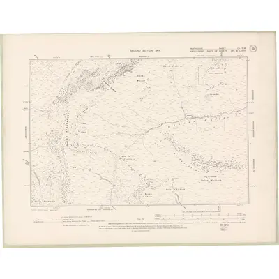 1898 Map of Perth and Clackmannan Sheet LV.SW, 1901 Print