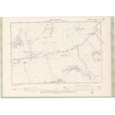 1898 Map of Perth and Clackmannan Sheet LVI.SE, 1900 Print