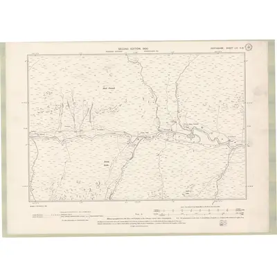 1898 Map of Perth and Clackmannan Sheet LVI.SW, 1900 Print