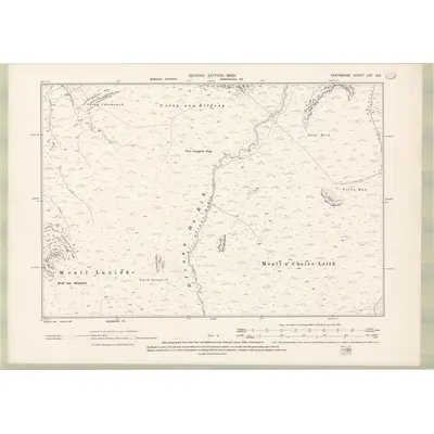 1898 Map of Perth and Clackmannan Sheet LVII.NE, 1900 Print