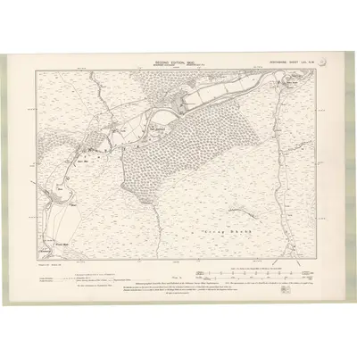 1898 Map of Perth and Clackmannan Sheet LVII.NW, 1900 Print