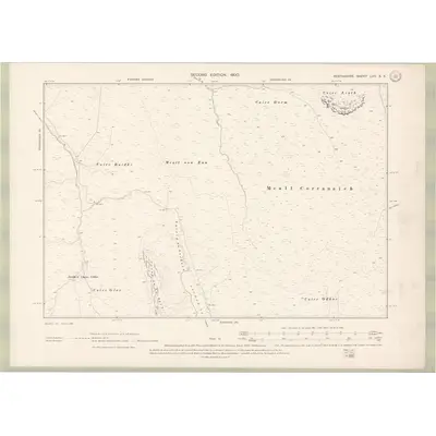 1898 Map of Perth and Clackmannan Sheet LVII.SE, 1900 Print