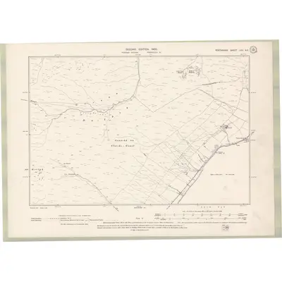1898 Map of Perth and Clackmannan Sheet LVIII.NE, 1900 Print