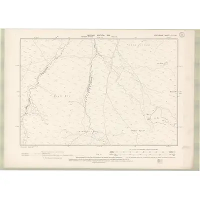 1898 Map of Perth and Clackmannan Sheet LX.NW, 1901 Print