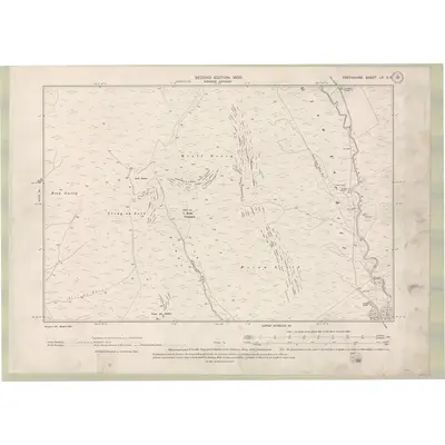 1898 Map of Perth and Clackmannan Sheet LX.SE, 1900 Print