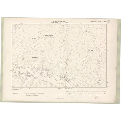 1898 Map of Perth and Clackmannan Sheet LX.SW, 1900 Print