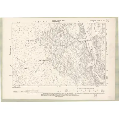 1898 Map of Perth and Clackmannan Sheet LXI.NE, 1900 Print
