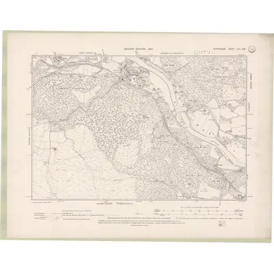 1899 Map of Perth and Clackmannan Sheet LXII.SW, 1901 Print