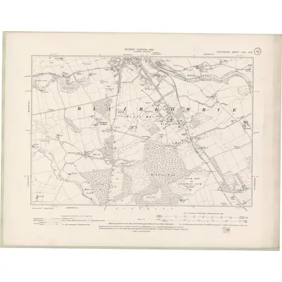1898 Map of Perth and Clackmannan Sheet LXIII.NE, 1900 Print