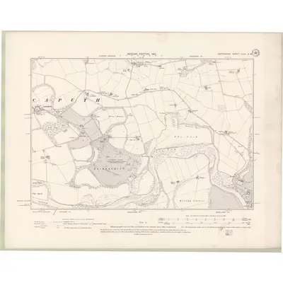 1899 Map of Perth and Clackmannan Sheet LXIII.SW, 1901 Print