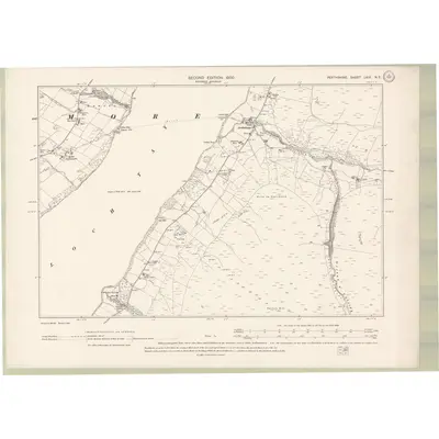 1898 Map of Perth and Clackmannan Sheet LXIX.NE, 1900 Print