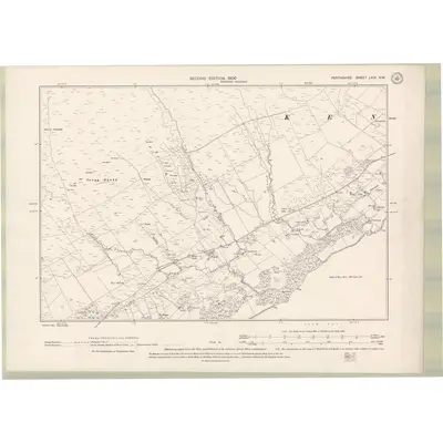 1898 Map of Perth and Clackmannan Sheet LXIX.NW, 1900 Print